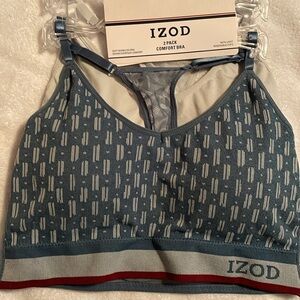 Izod 2 pack of T- back bras size Large NWT